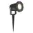 Brilliant Janko Erdspießleuchte Aluminium Glas Schwarz 3W 250lm - 830 Warmweiß | 90mm - IP44 - Außenbeleuchtung - Inkl. 1x GU10