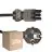 Mehrfachpackung 25x Noxion GST-Kompatibel Versorgungskabel - Weiblich + Schuko Europlug - Schwarz 5m - 3 pole 0.75mm2