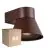 Mehrfachpackung 6x Nordlux Kyklop Cone Wandleuchte Aluminium Rostig | Geeignet für GU10