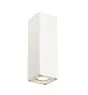 SLV Theo Up/Down Wandleuchte Aluminium Weiß | IP44 - Außenbeleuchtung - Geeignet für 2x GU10 Max. 35W - Dimmbar