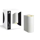 D'Lite Wandleuchte Vossem Weiß Up & Down | IP56 - Geeignet für 2x GU10 